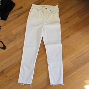 Madewell the perfect vintage crop Jean in white